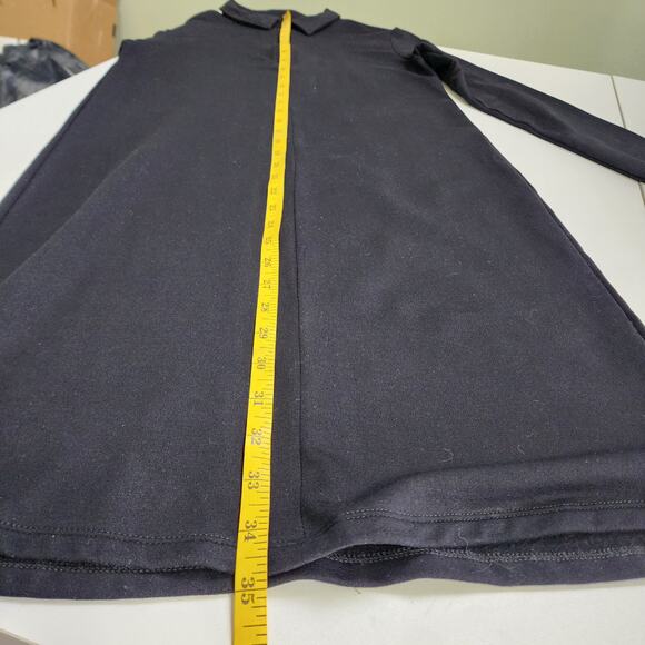 Majestic Filatures Womens Deluxe Teeshirt Dress Size XS Black Qtr Zip Soft Touch - Picture 10 of 10